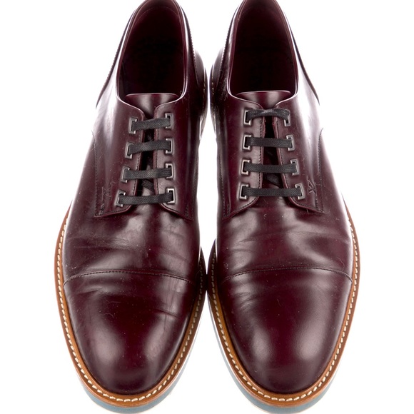 LOUIS VUITTON Men’s 100% Authentic Derby Leather Shoes, Excellent Condition, 9. - Picture 4 of 5